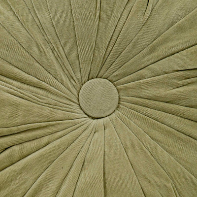 Cuddle Sage Velvet Round Cushion