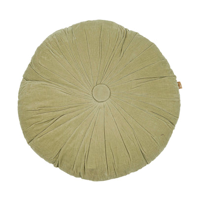 Cuddle Sage Velvet Round Cushion