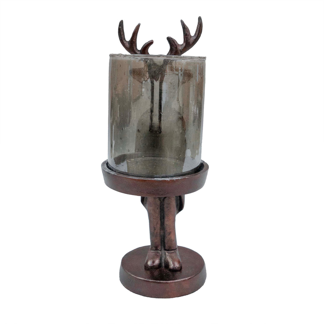 Fox Man Hurricane Candle Holder