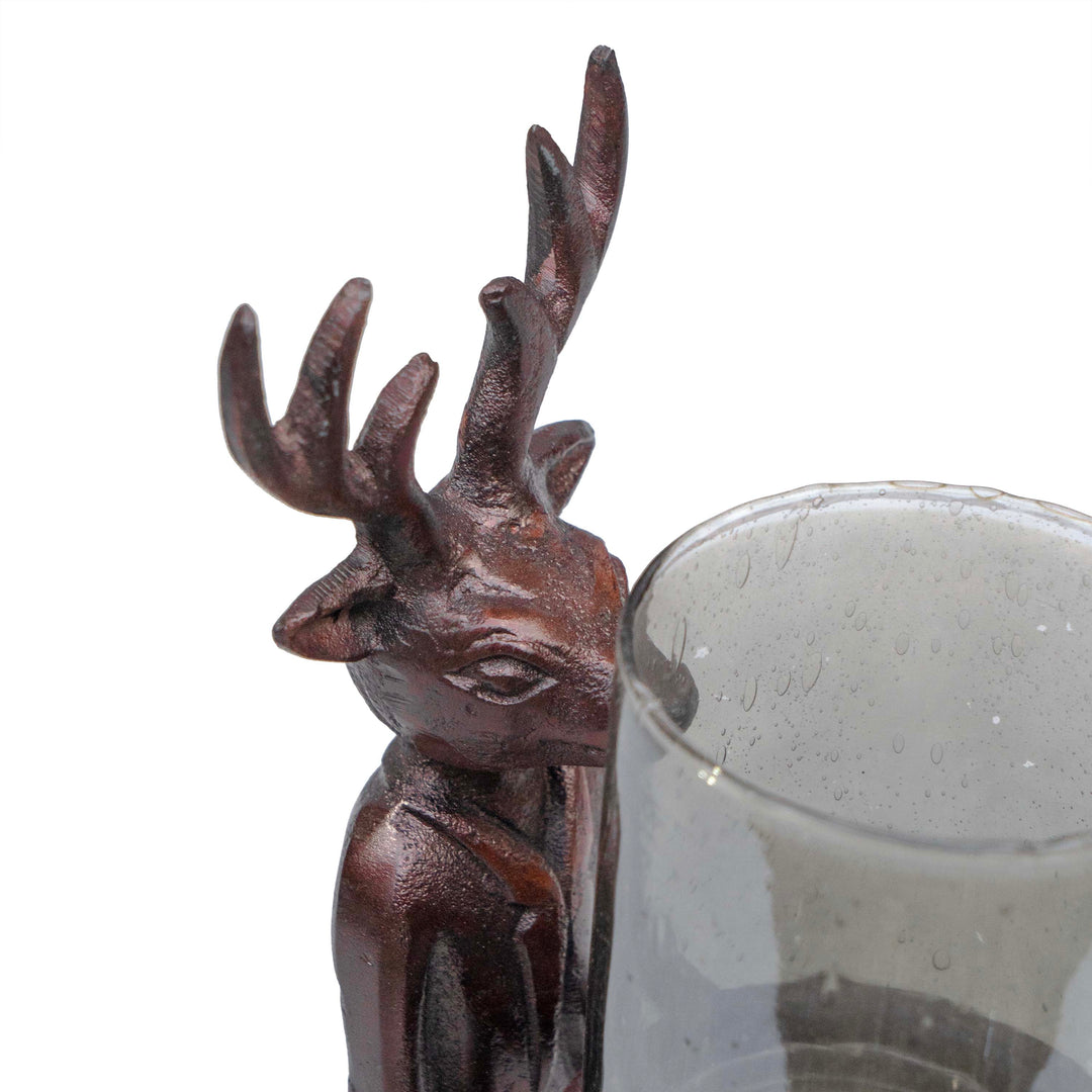 Fox Man Hurricane Candle Holder