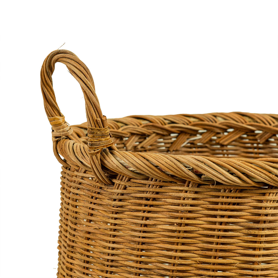 Rattan Round Laundry Basket