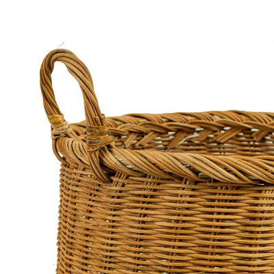 Rattan Round Laundry Basket