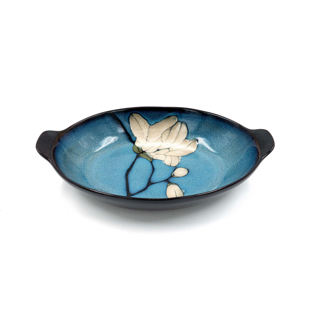 Floral Print Ceramic Serving Bowl