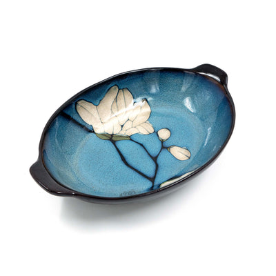 Floral Print Ceramic Serving Bowl