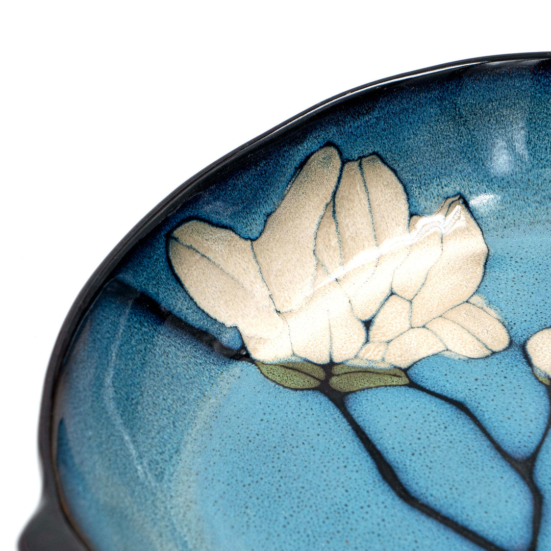 Floral Print Ceramic Serving Bowl