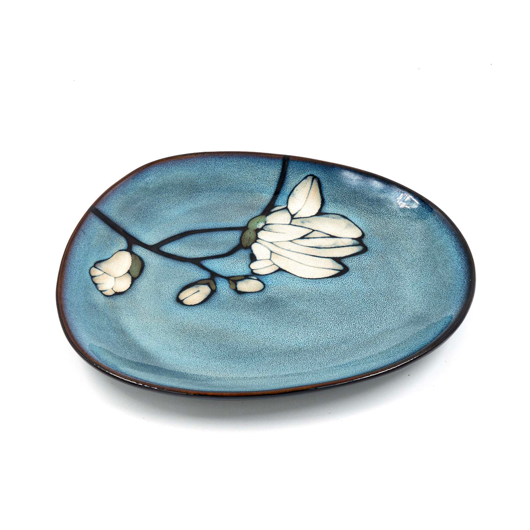 Floral Print Ceramic Plate