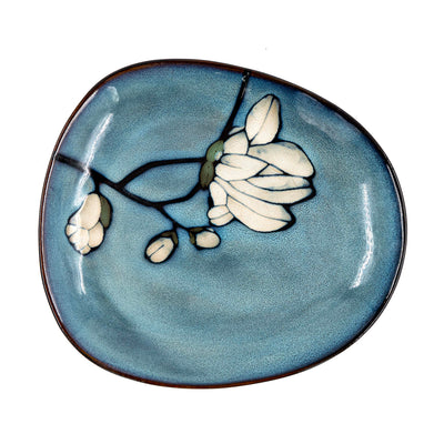 Floral Print Ceramic Plate