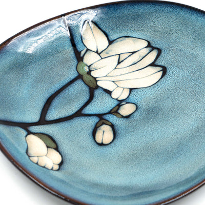 Floral Print Ceramic Plate