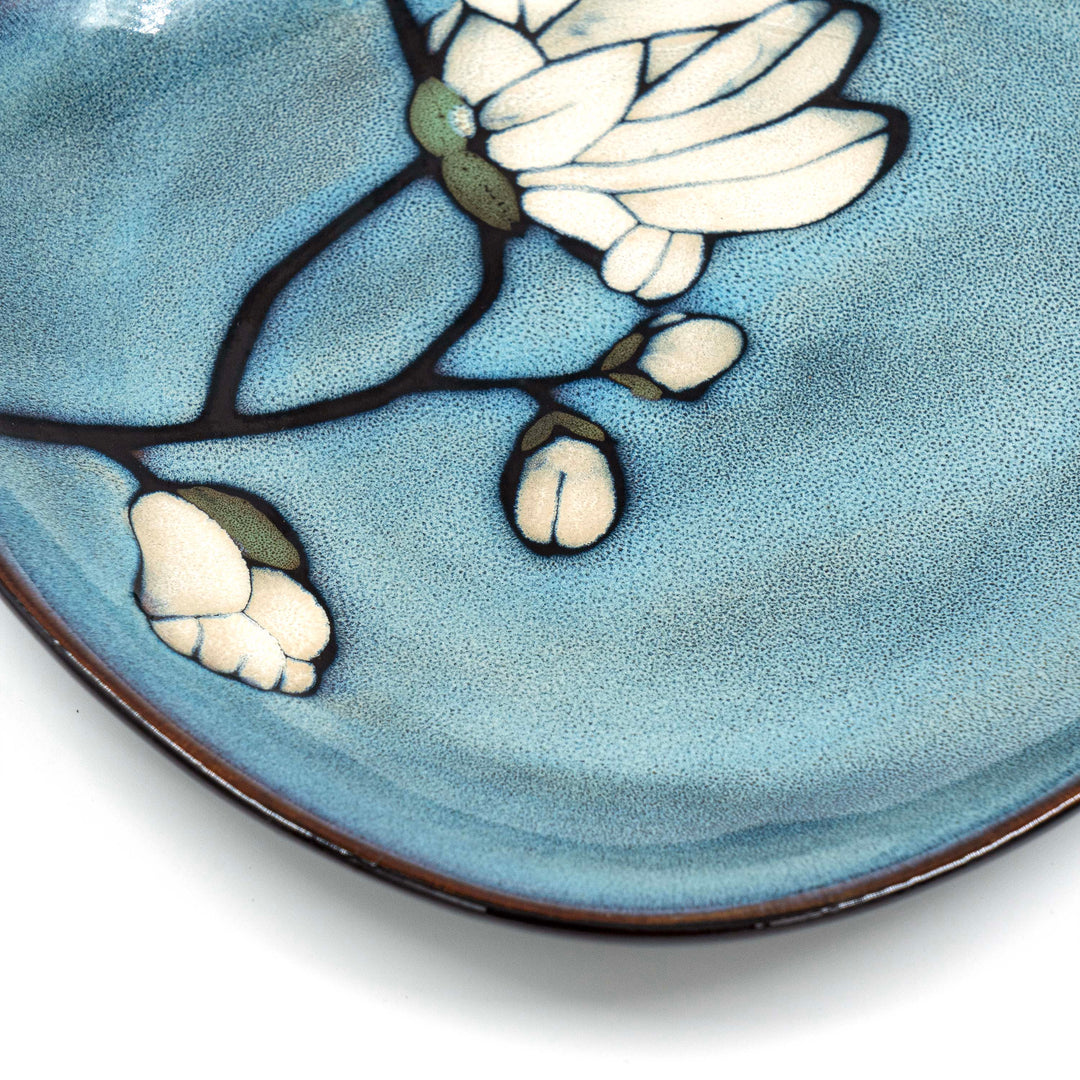 Floral Print Ceramic Plate