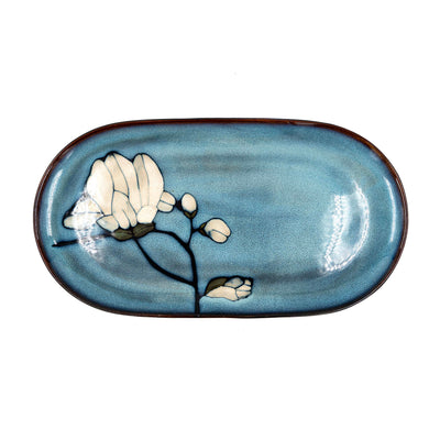 Floral Print Ceramic Tray