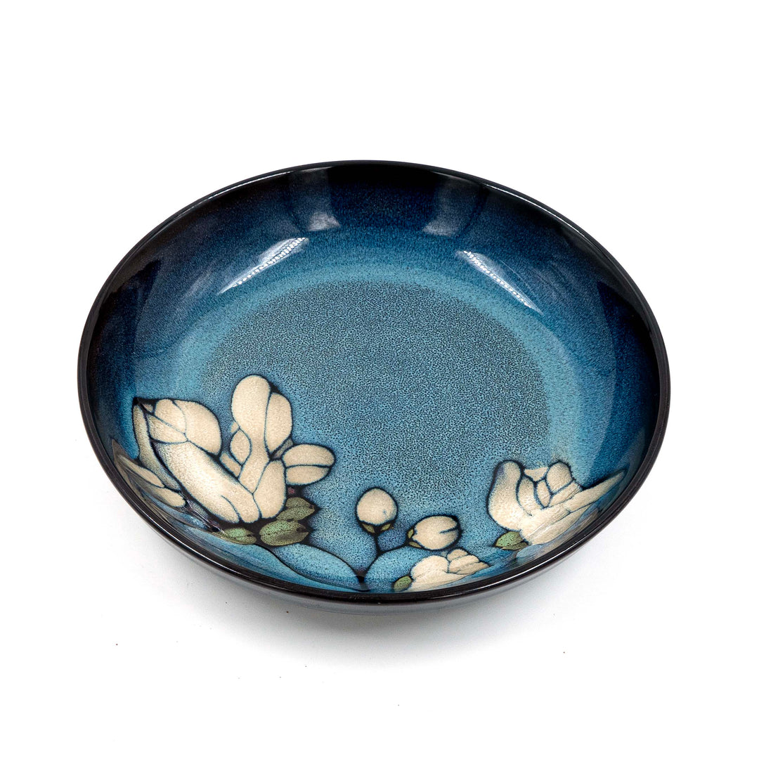 Floral Print Ceramic Oval Plate