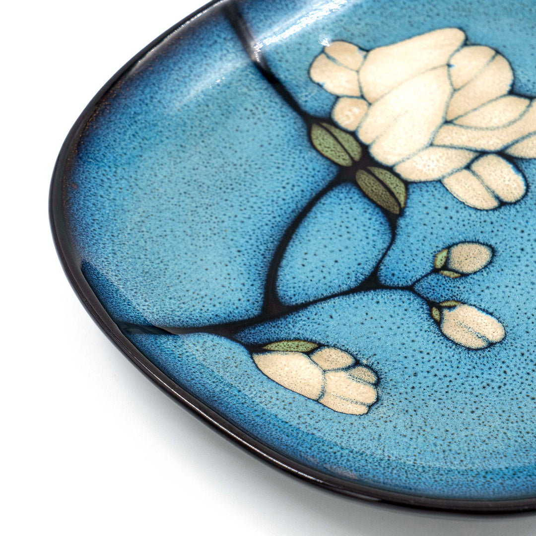 Floral Print Ceramic Plate