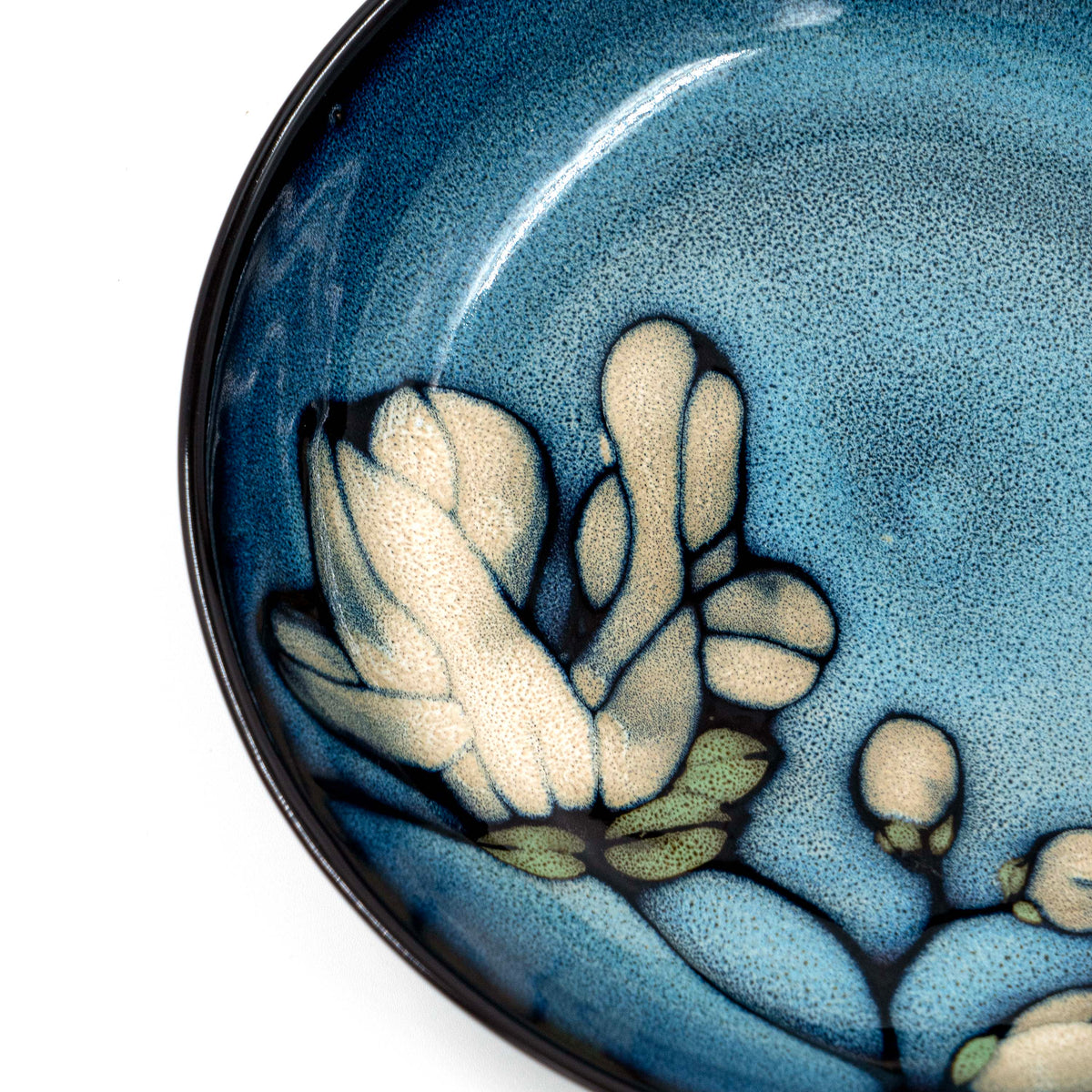 Floral Print Ceramic Plate