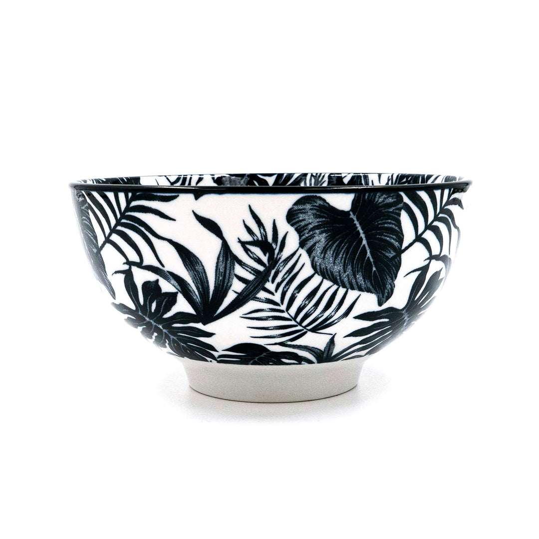 Leaf Print Ceramic Bowl