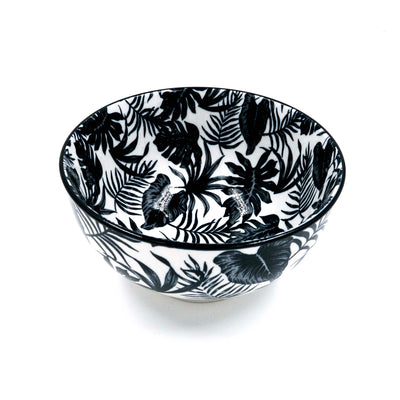 Leaf Print Ceramic Bowl