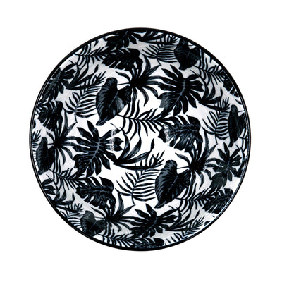 Leaf Print Ceramic Bowl