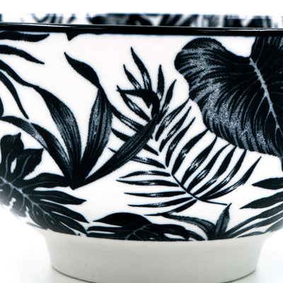 Leaf Print Ceramic Bowl