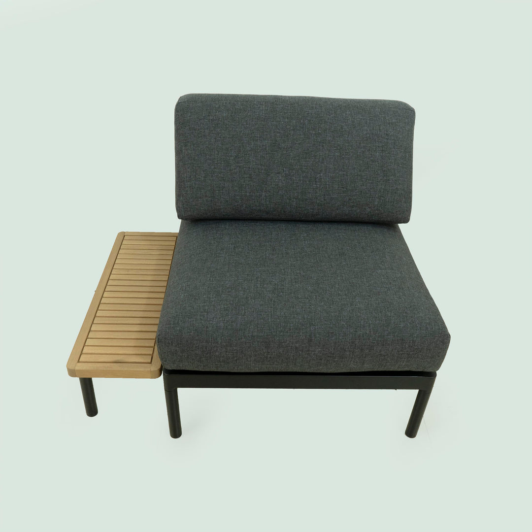 Bryde Sofa Side Chair Set Black