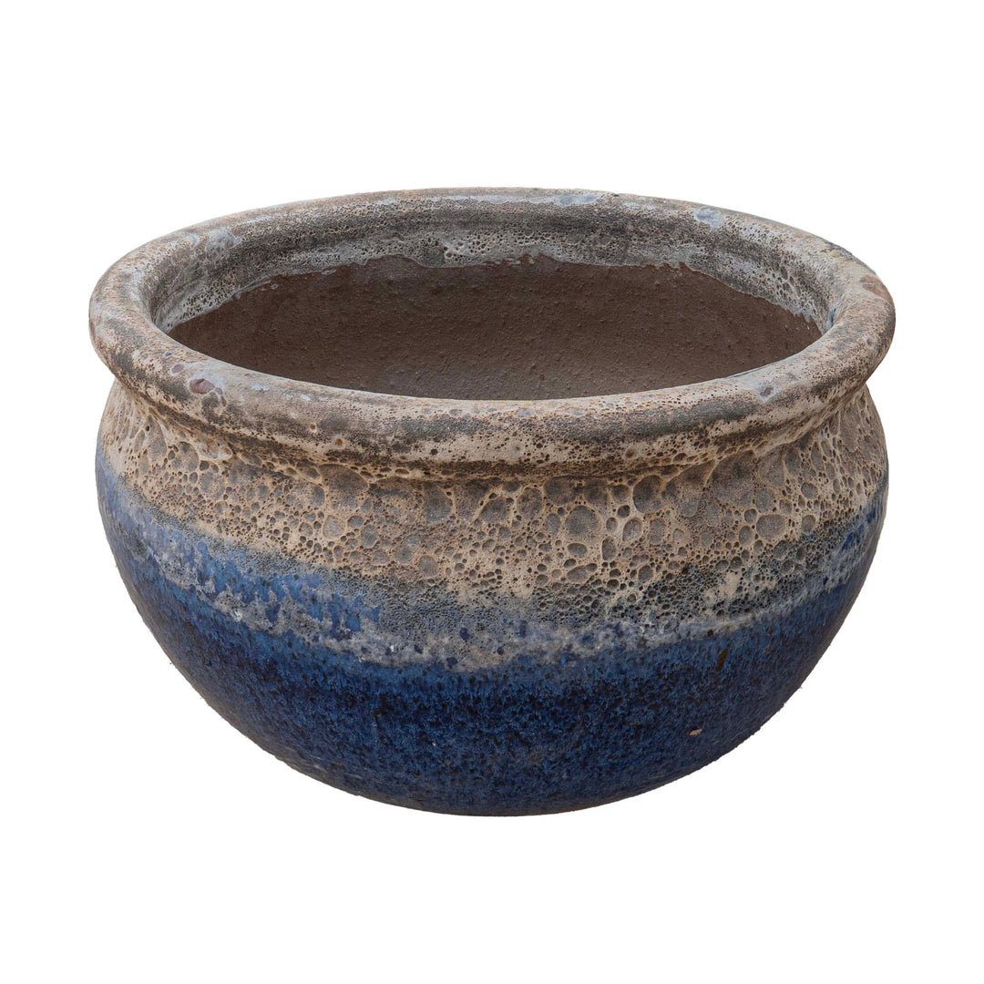 Vetle Pot - White Blue