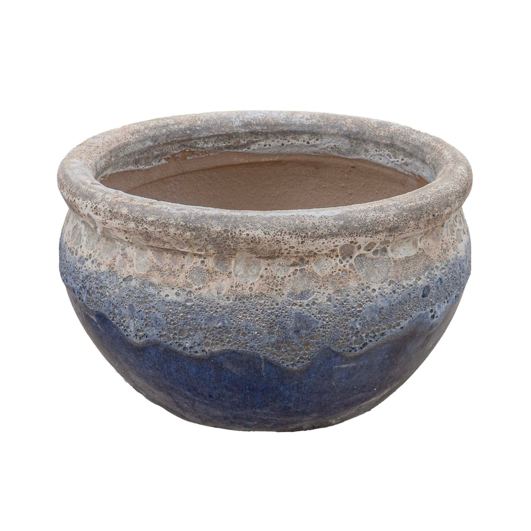 Vetle Pot - White Blue