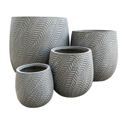 Tapered Grey Planter