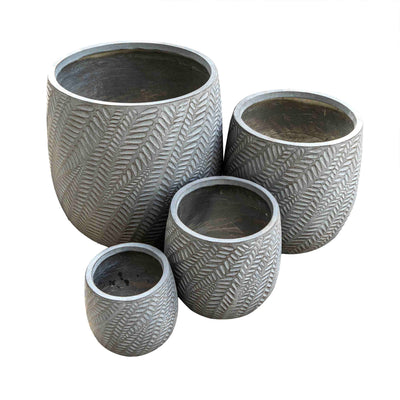 Tapered Grey Planter