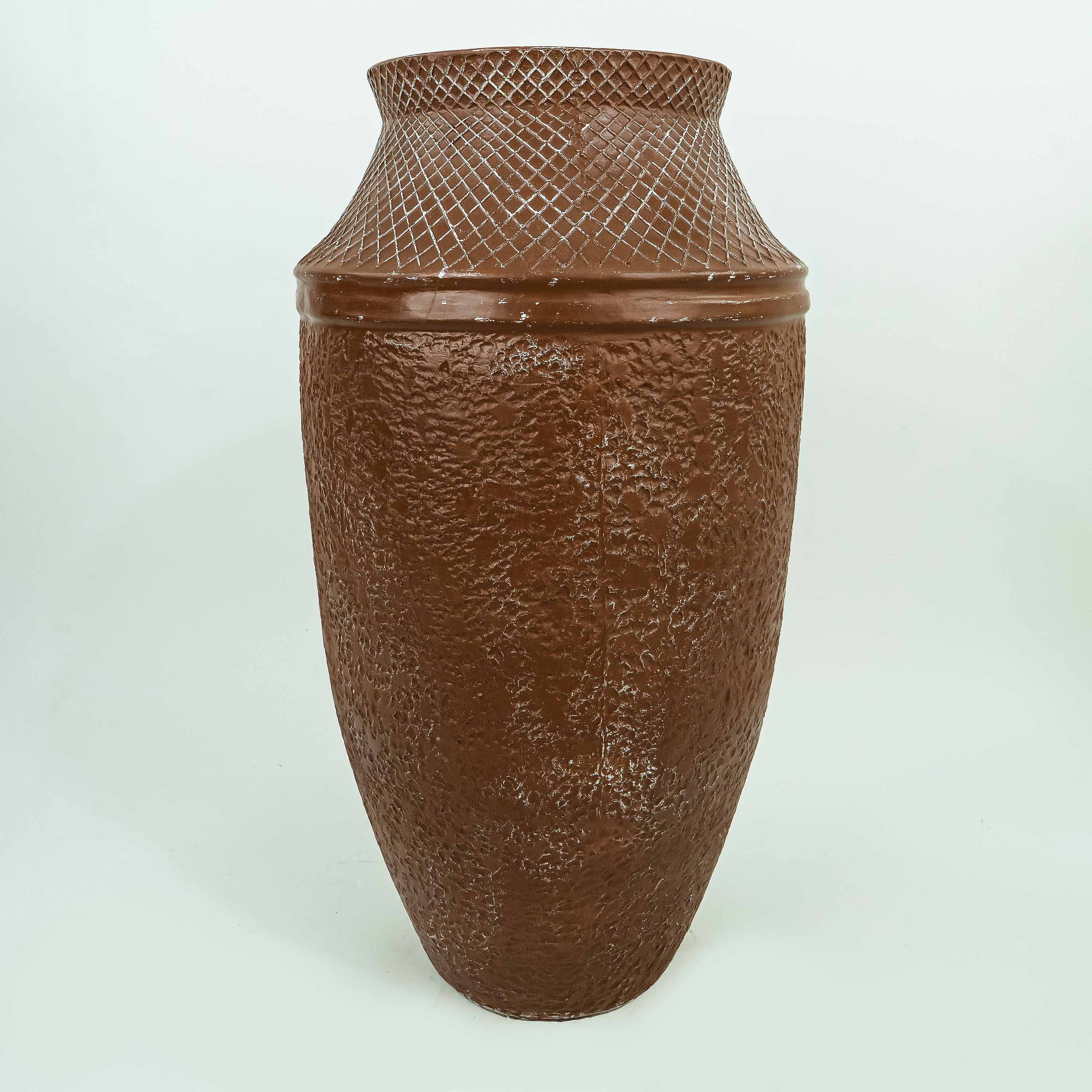 Brown Ancient Tall Pot