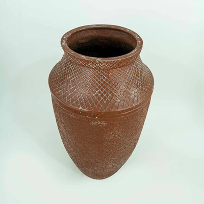 Brown Ancient Tall Pot