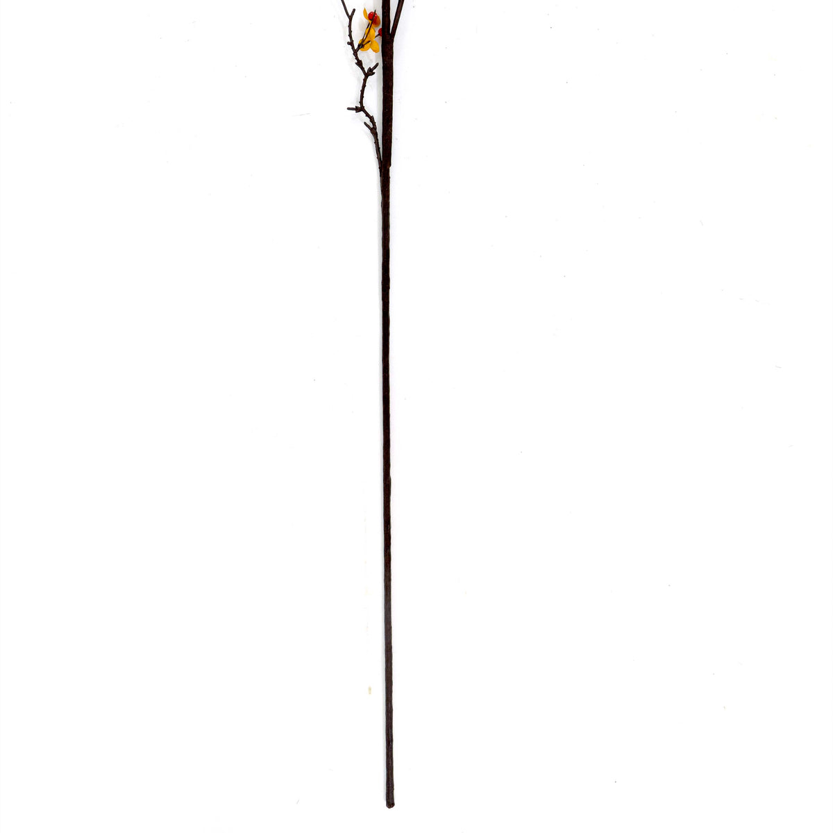 Hand Assembled Faux Orange Gypsophila Stem