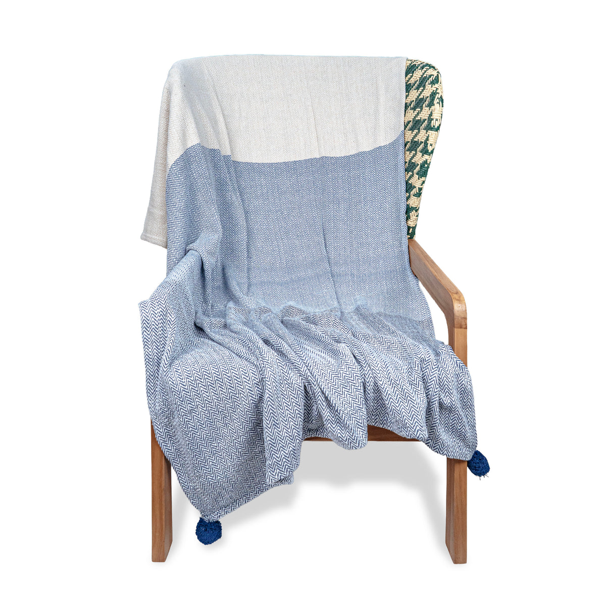 COLOR BLOCK THROWS