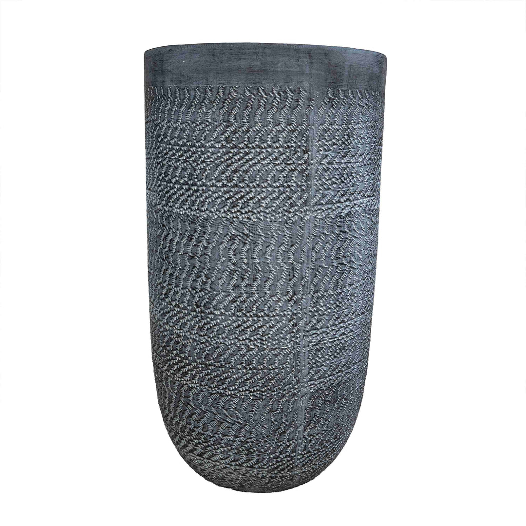 Tall Grey Planter