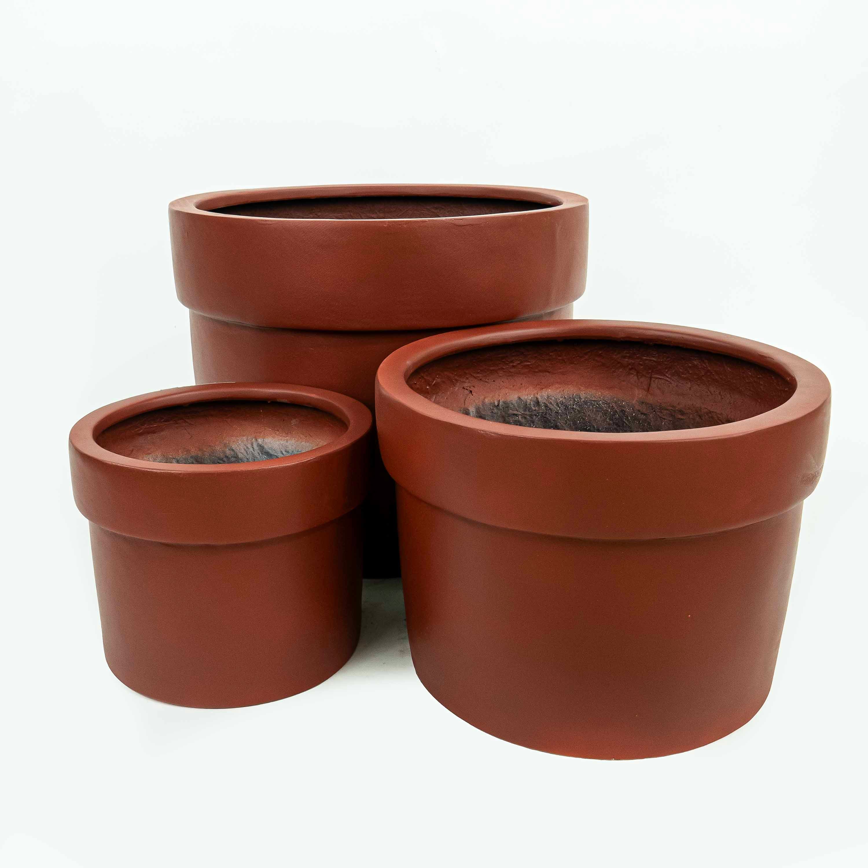Solid FRP Brown Pot