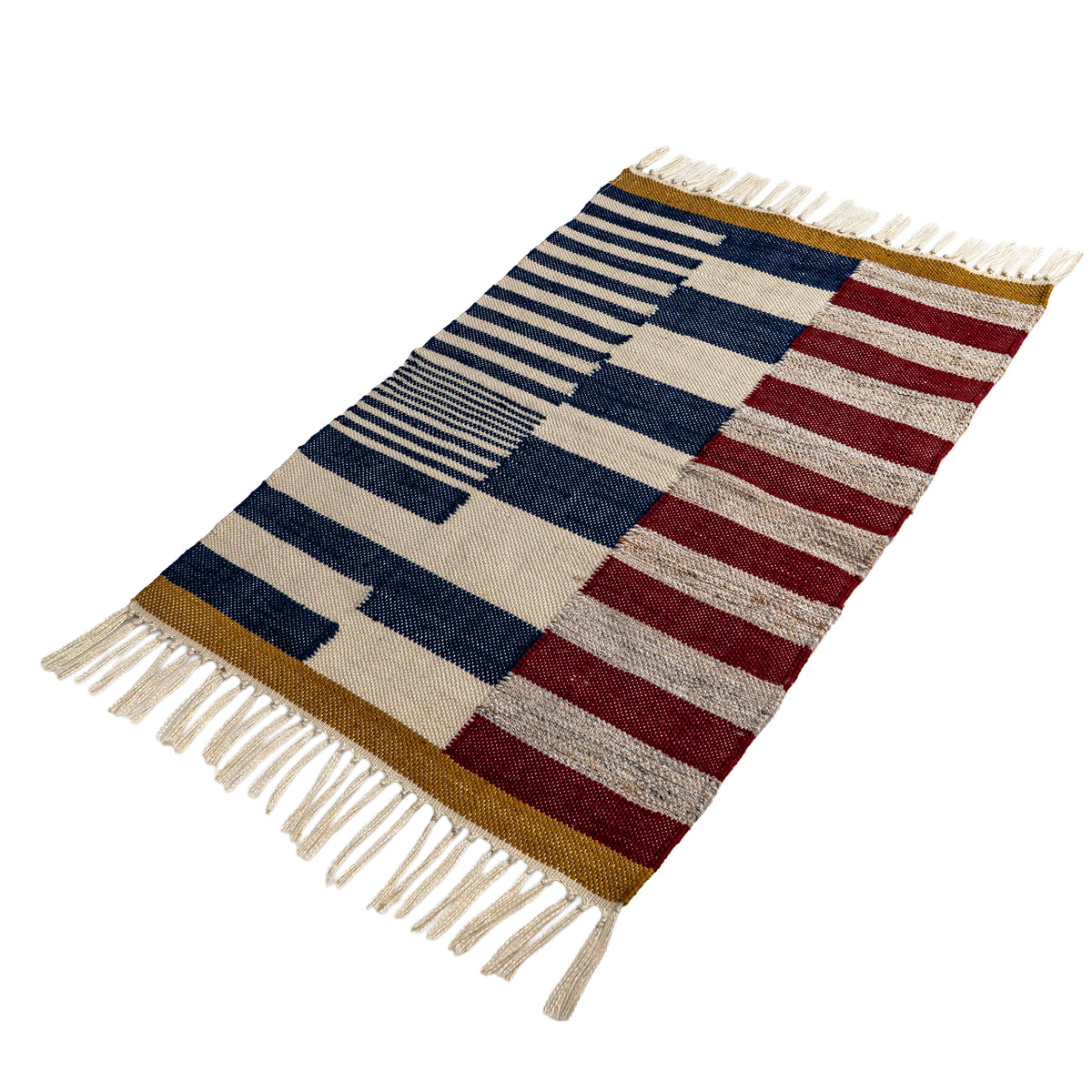 FLATWEAVE COLOR BLOCK RUGS