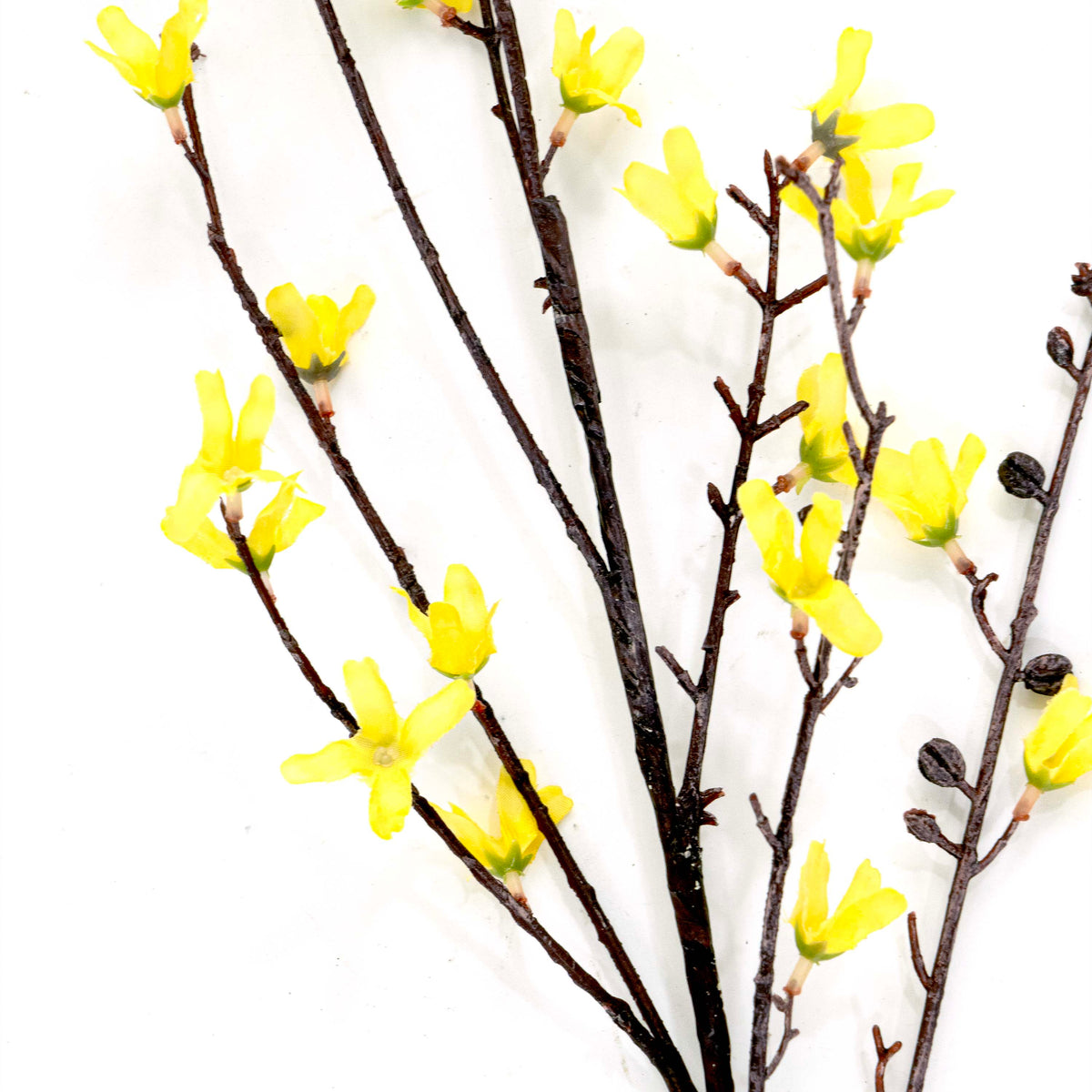 Faux Yellow Forsythia Stem