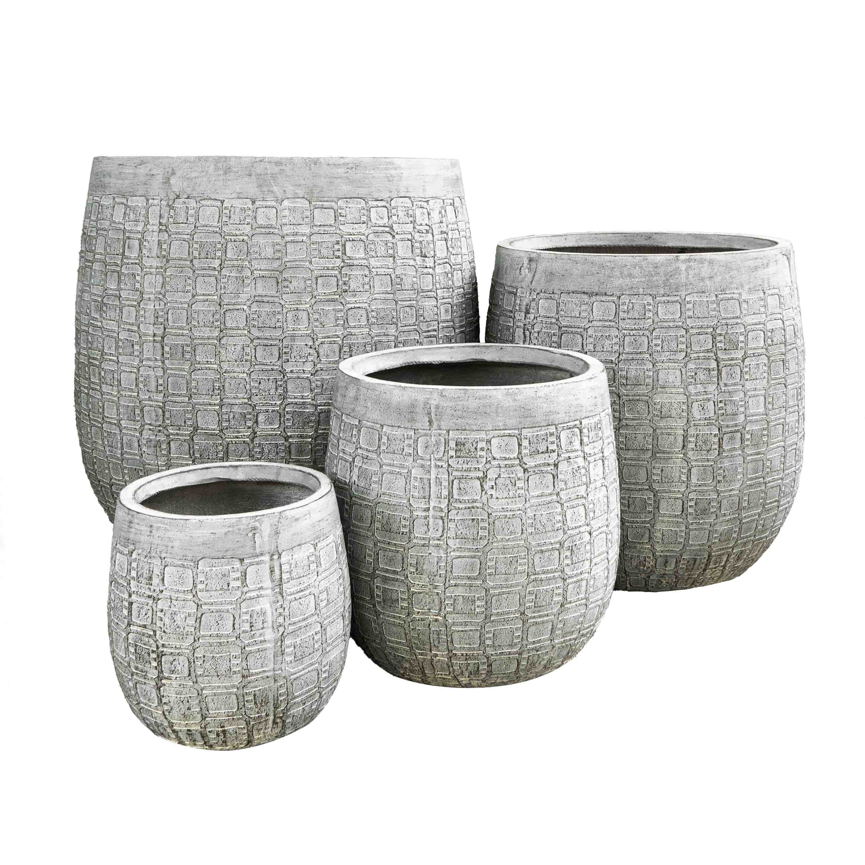 Buy Planters | Tapered Grey Planter | Shop at Beruru
