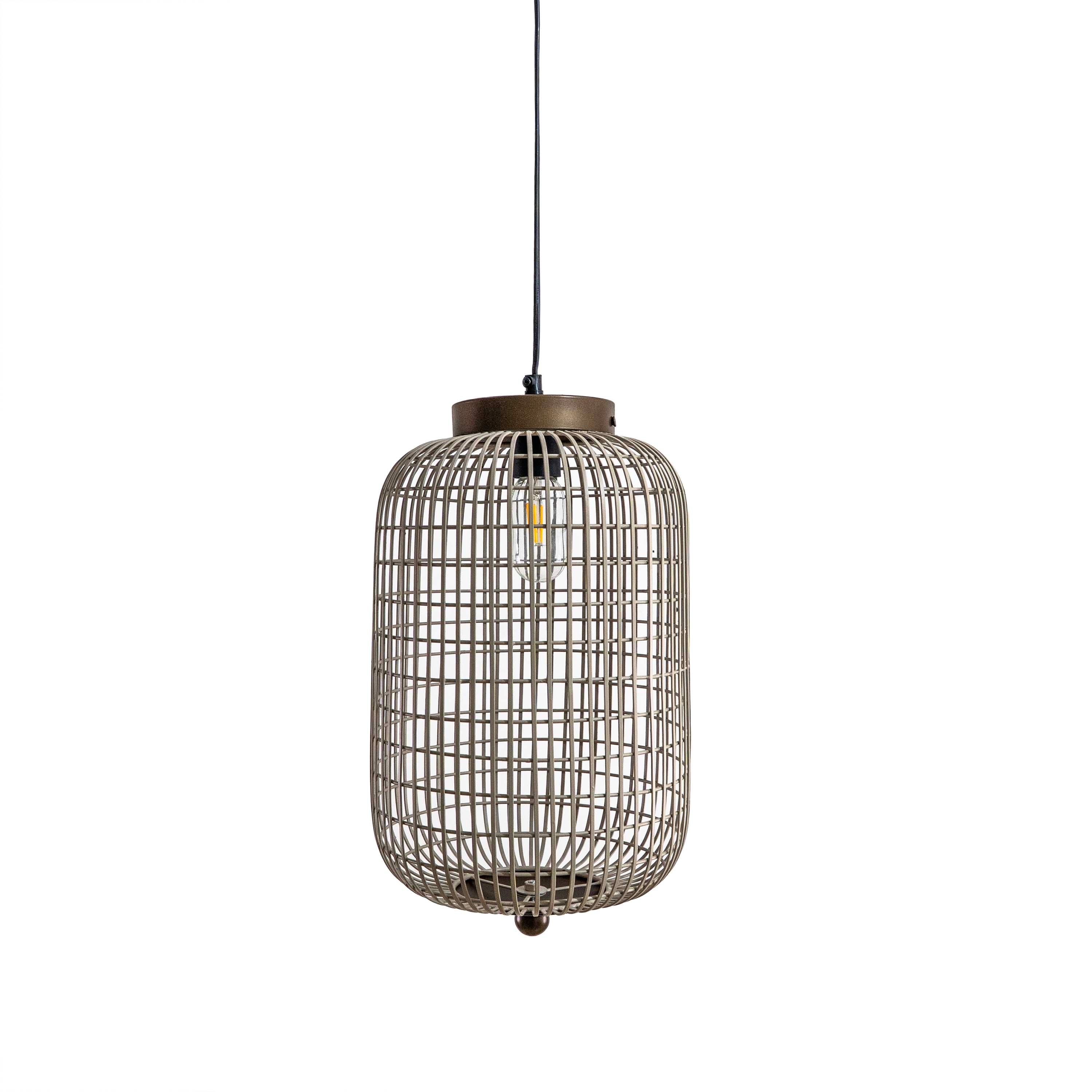 Cylindrical Mesh Pendant Light