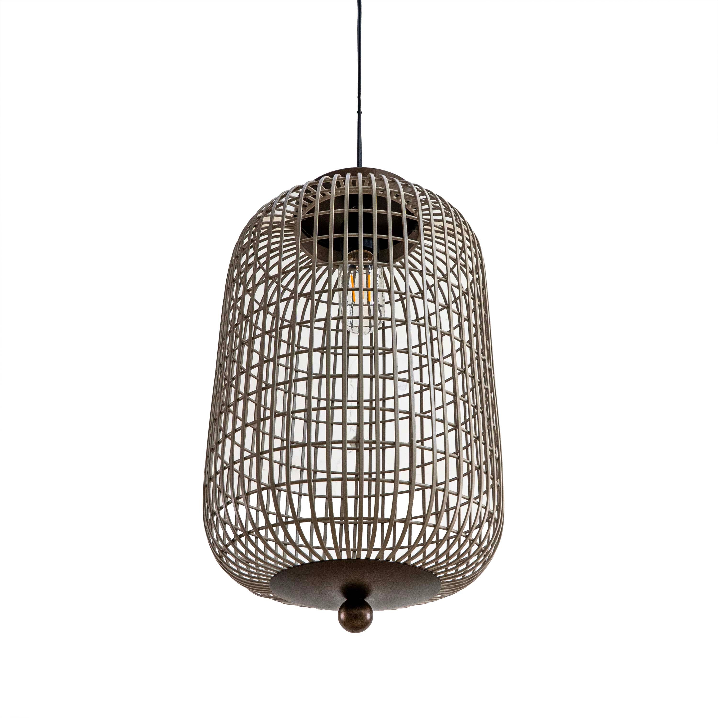 Cylindrical Mesh Pendant Light