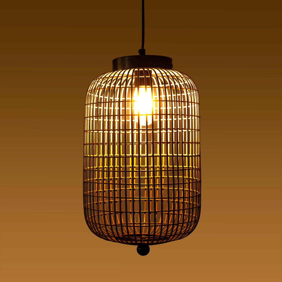 Cylindrical Mesh Pendant Light
