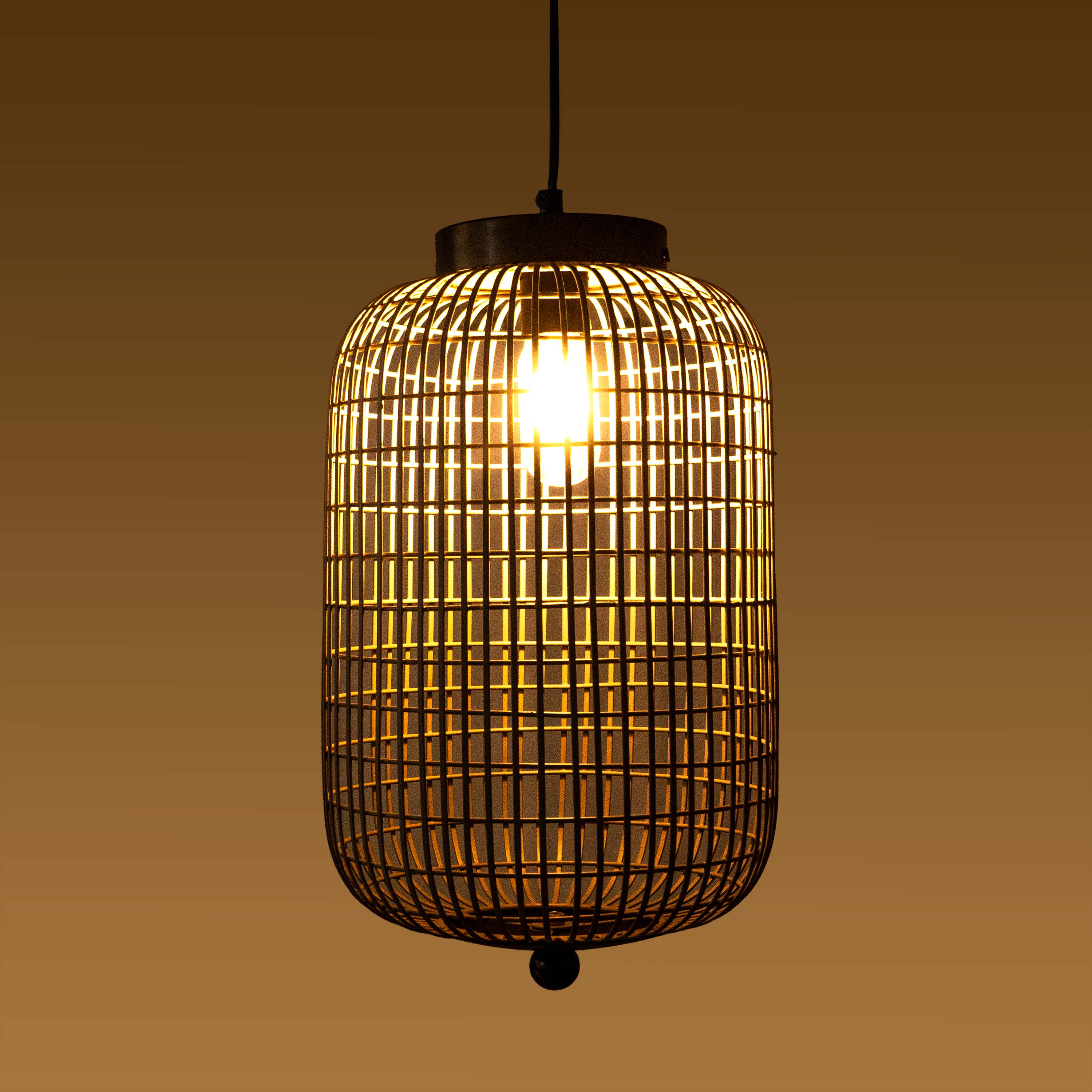Cylindrical Mesh Pendant Light