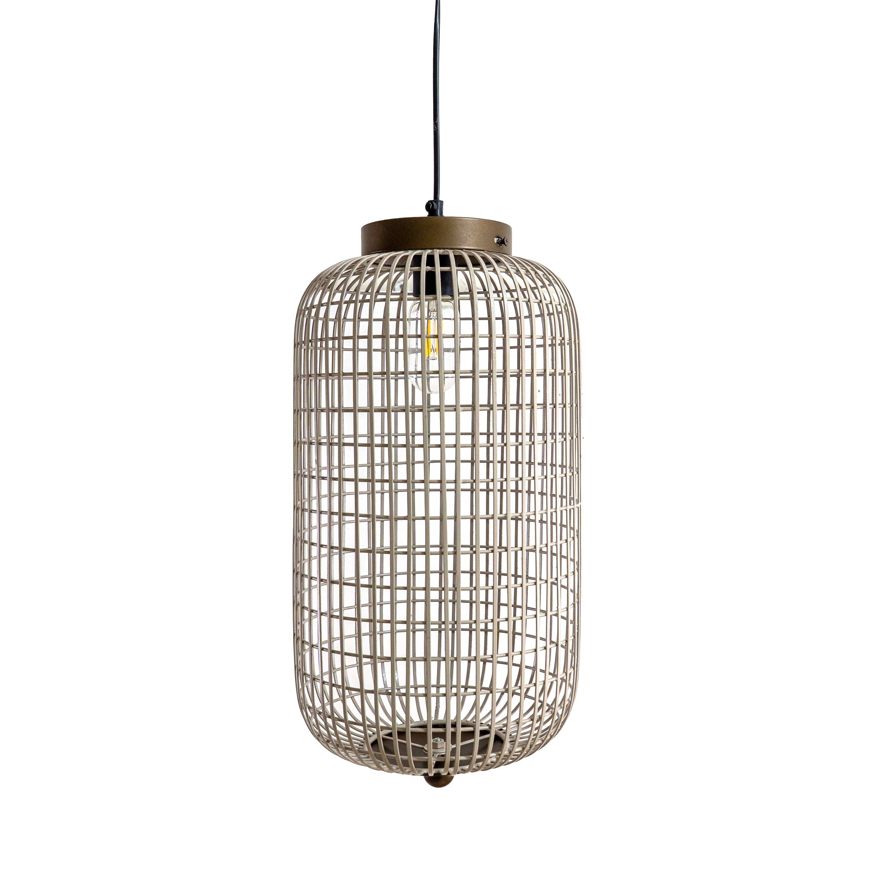 Cylindrical Mesh Pendant Light