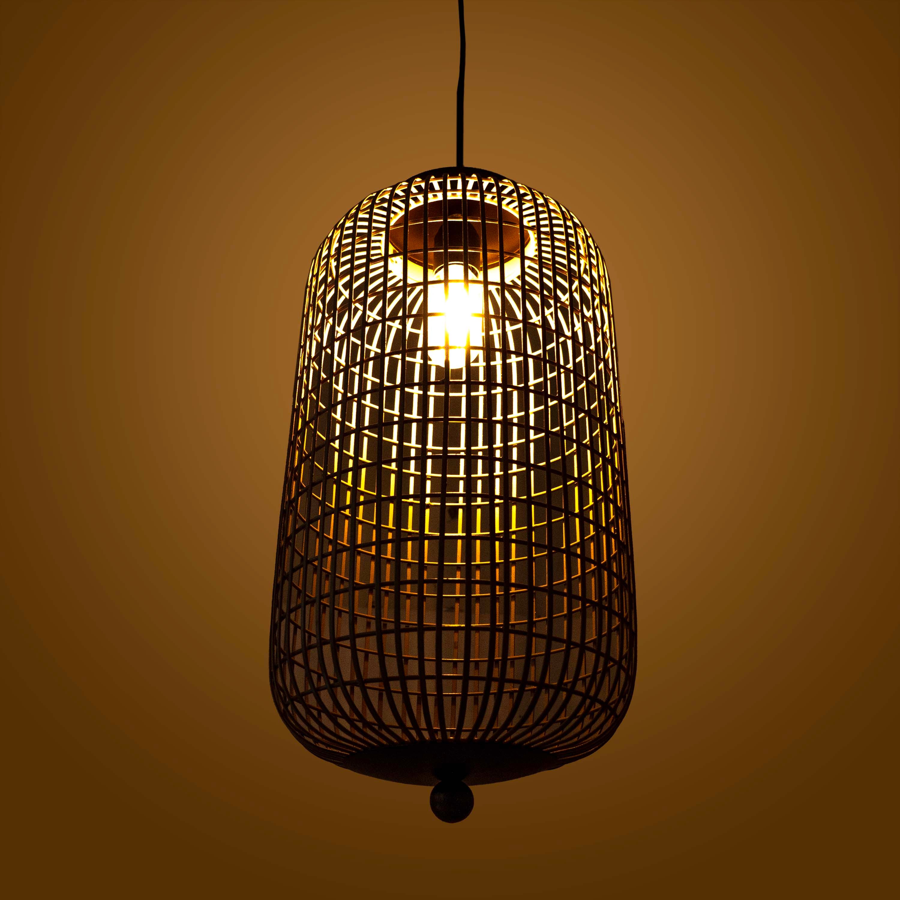 Cylindrical Mesh Pendant Light