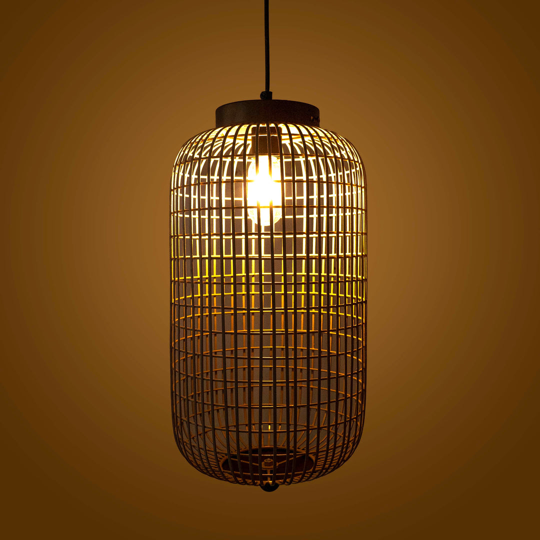 Cylindrical Mesh Pendant Light