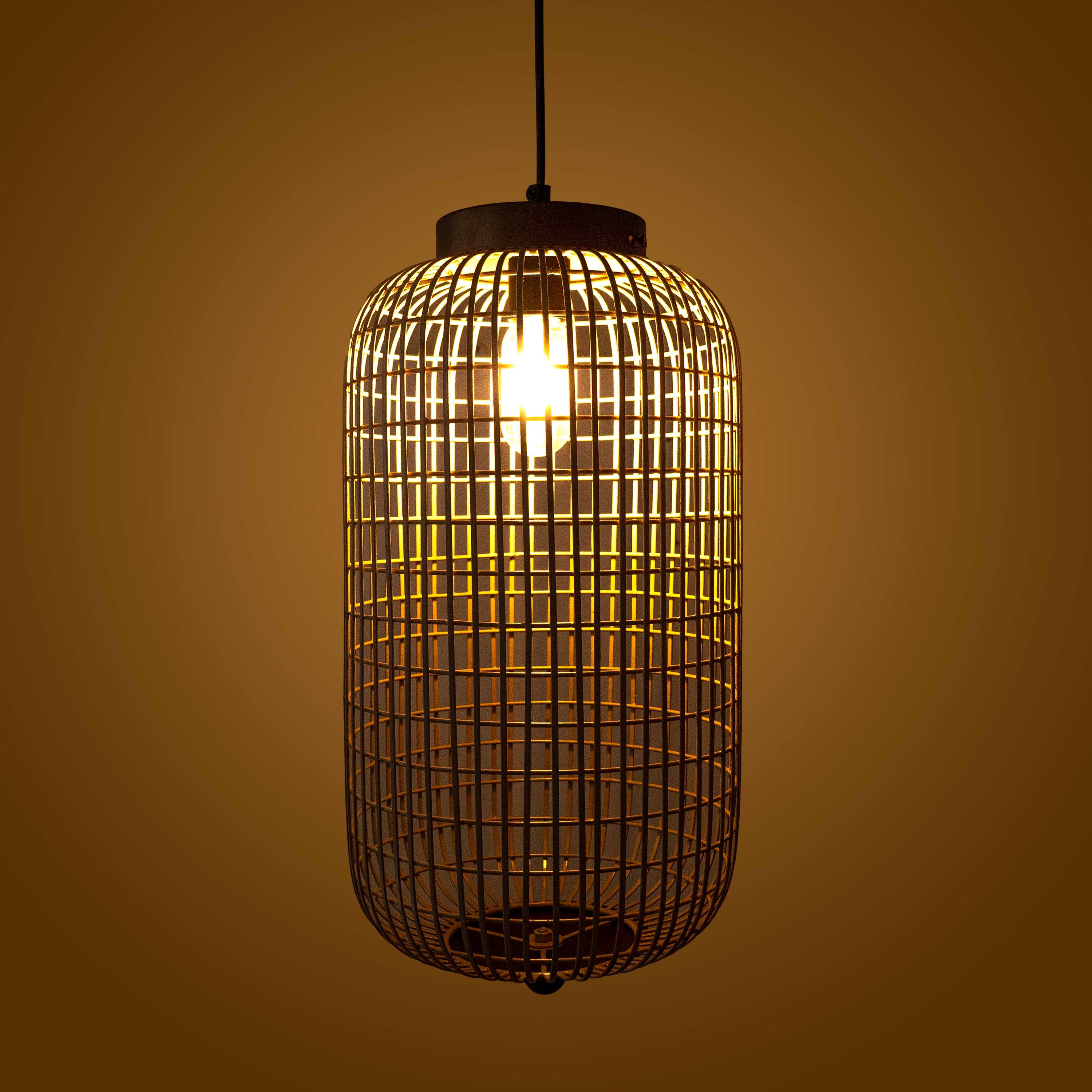 Cylindrical Mesh Pendant Light