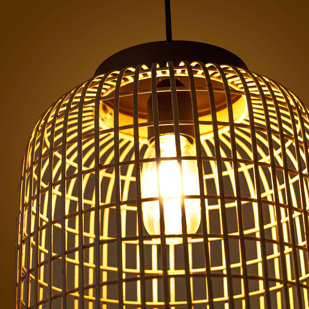 Cylindrical Mesh Pendant Light