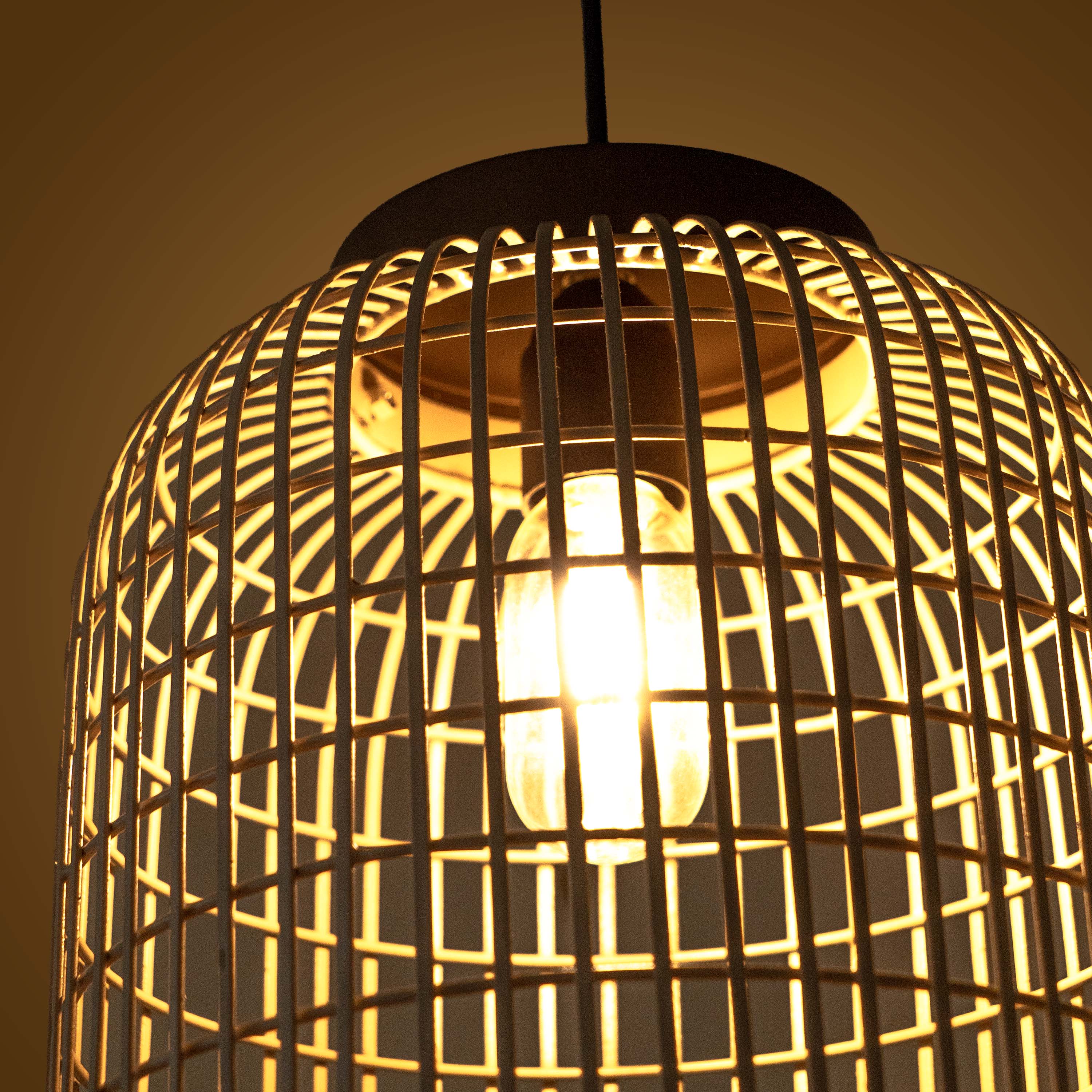 Cylindrical Mesh Pendant Light