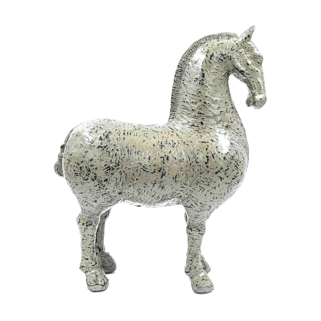 Antique Effect Resin Horse