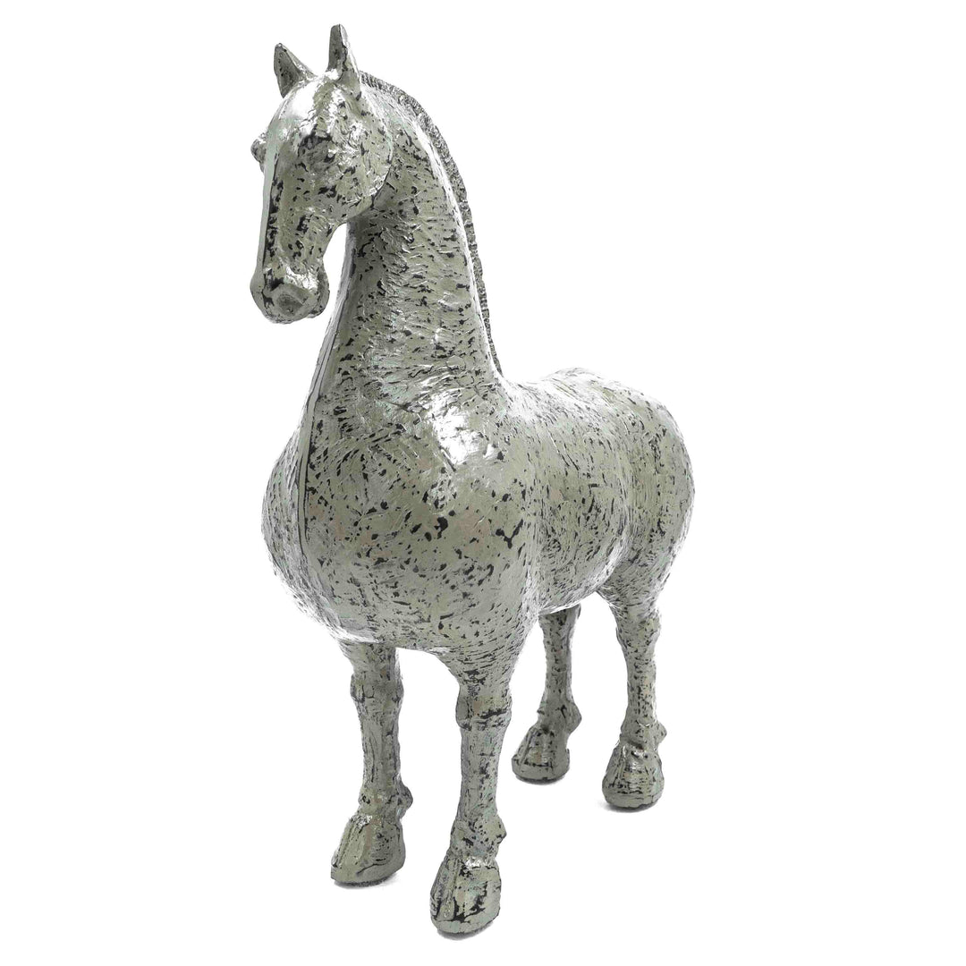 Antique Effect Resin Horse