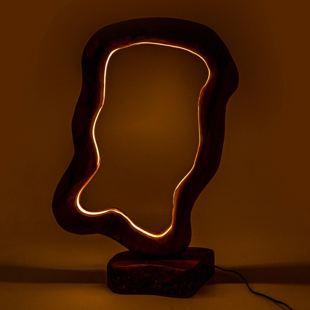 Nextel Live Edge Frame Slim Table Lamp