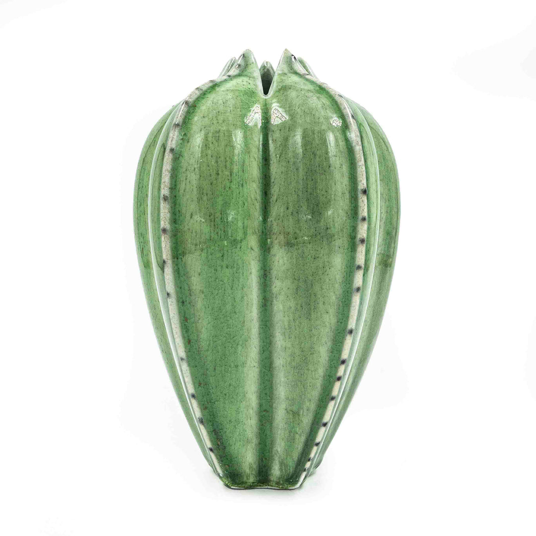 Porcelain Vase Olive Green