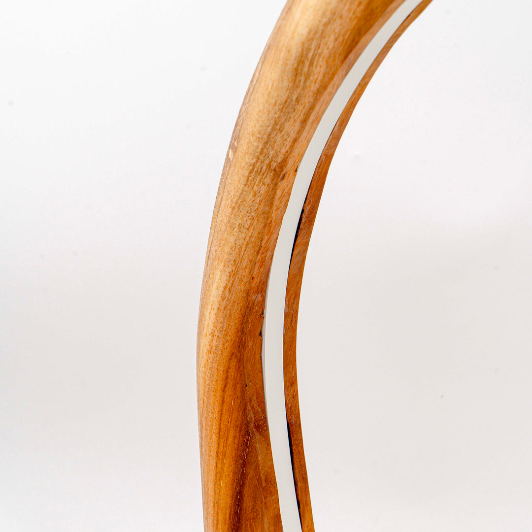 Vionli Live Edge U-Frame Mirror with Light